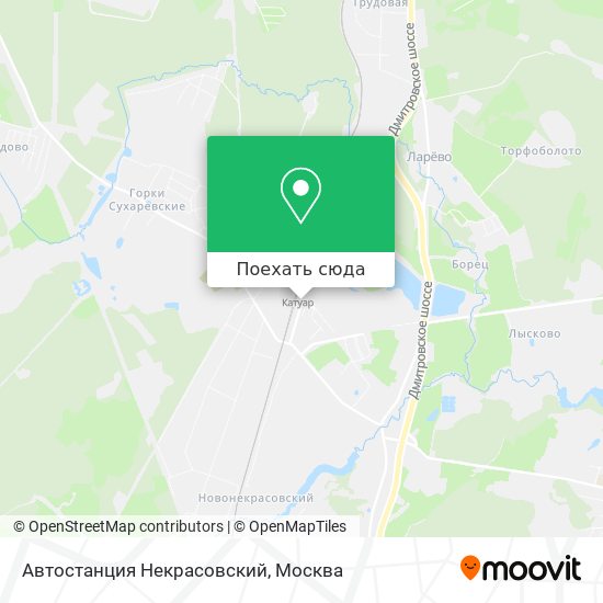 Карта Автостанция Некрасовский