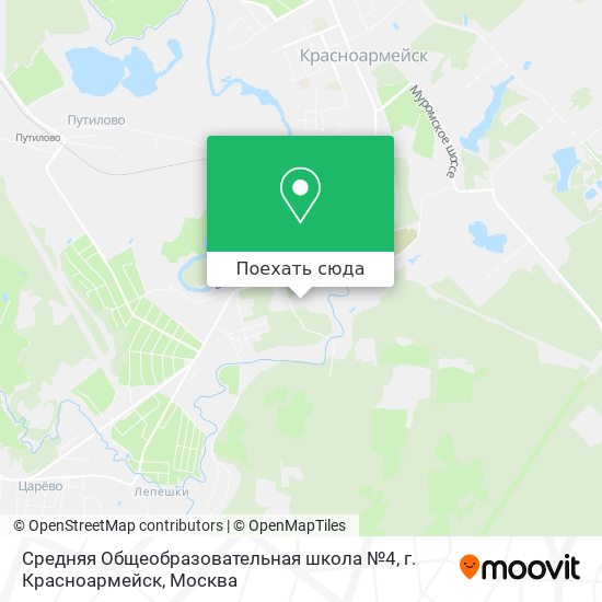 Карта Средняя Общеобразовательная школа №4, г. Красноармейск