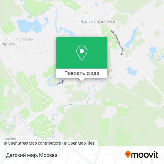 Карта Детский мир