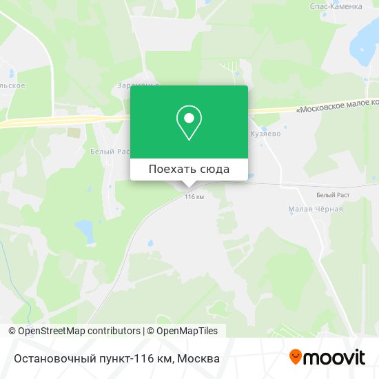 Карта Остановочный пункт-116 км