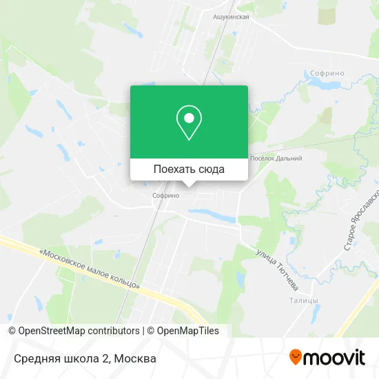 Карта Средняя школа 2