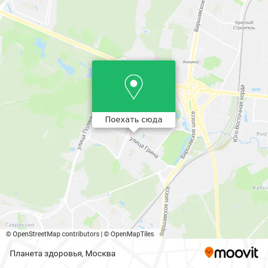 Карта Планета здоровья