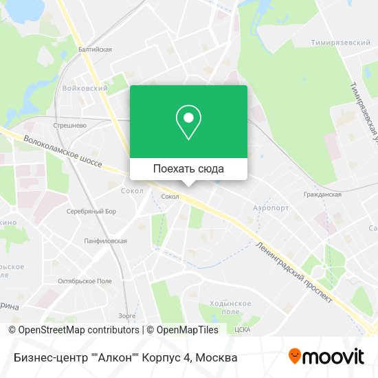 Карта Бизнес-центр ""Алкон"" Корпус 4