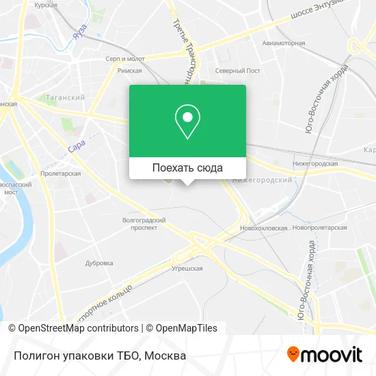 Карта Полигон упаковки ТБО