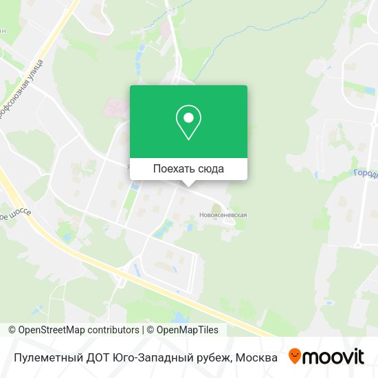 Карта Пулеметный ДОТ Юго-Западный рубеж