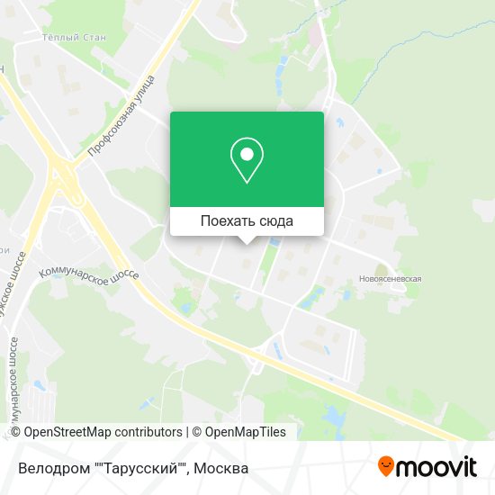 Карта Велодром ""Тарусский""