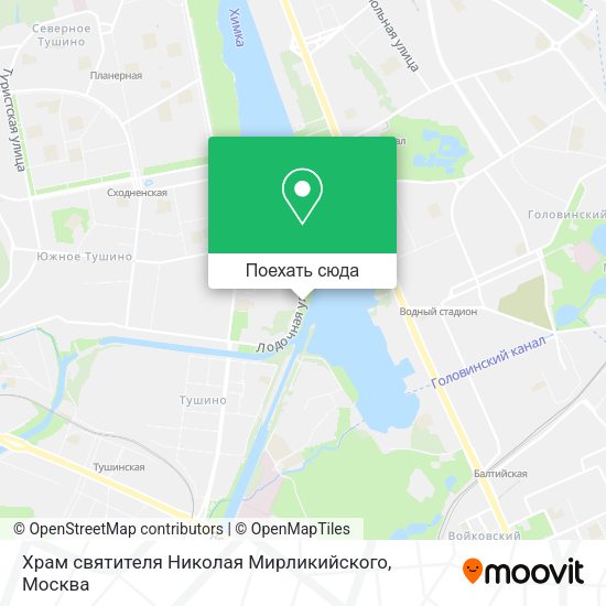 Карта Храм святителя Николая Мирликийского