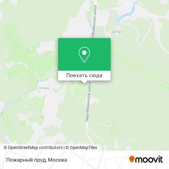 Карта Пожарный пруд