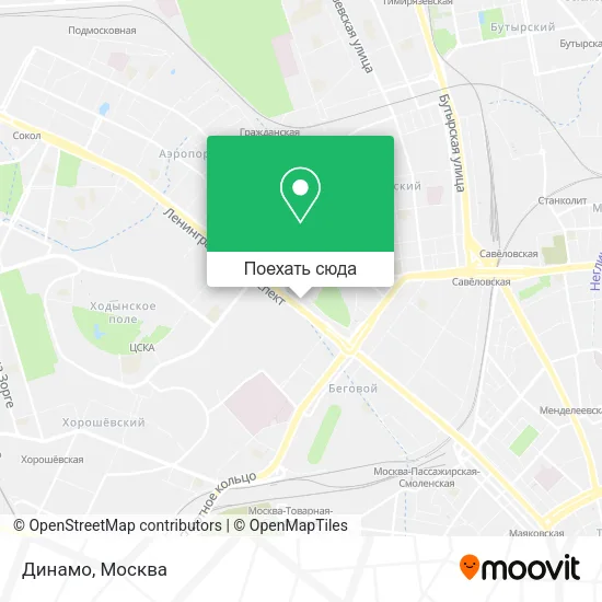 Карта Динамо