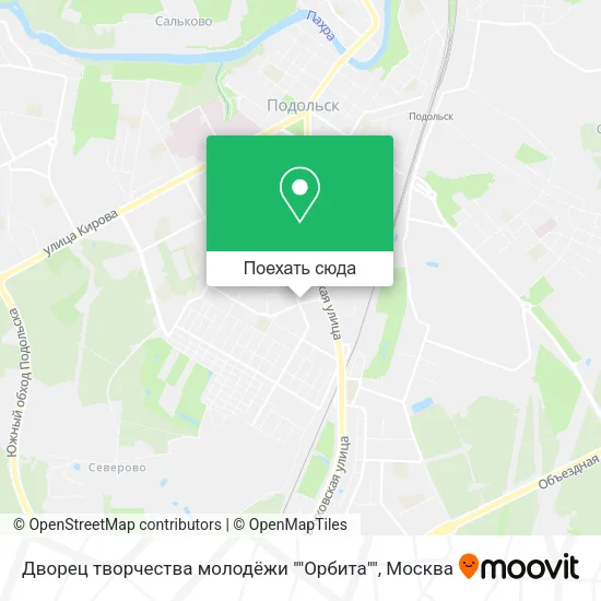 Карта Дворец творчества молодёжи ""Орбита""