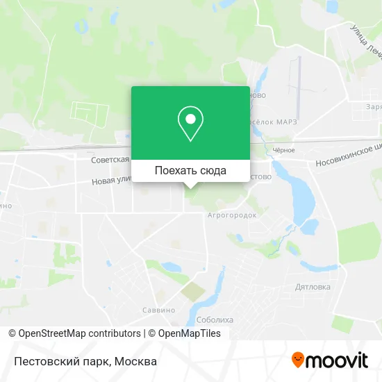 Карта Пестовский парк