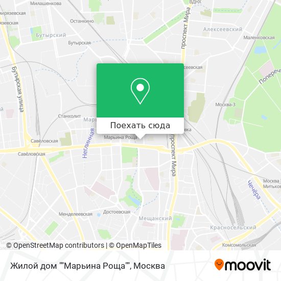 Карта Жилой дом ""Марьина Роща""
