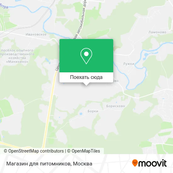 Карта Магазин для питомников