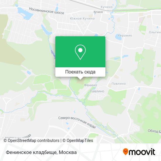 Карта Фенинское кладбище