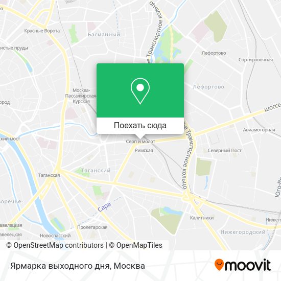 Карта Ярмарка выходного дня