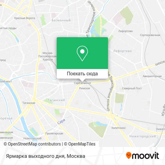 Карта Ярмарка выходного дня