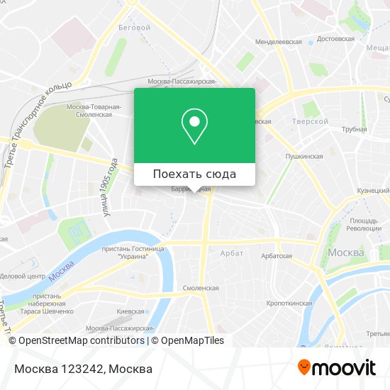 Карта Москва 123242