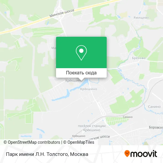 Карта Парк имени Л.Н. Толстого
