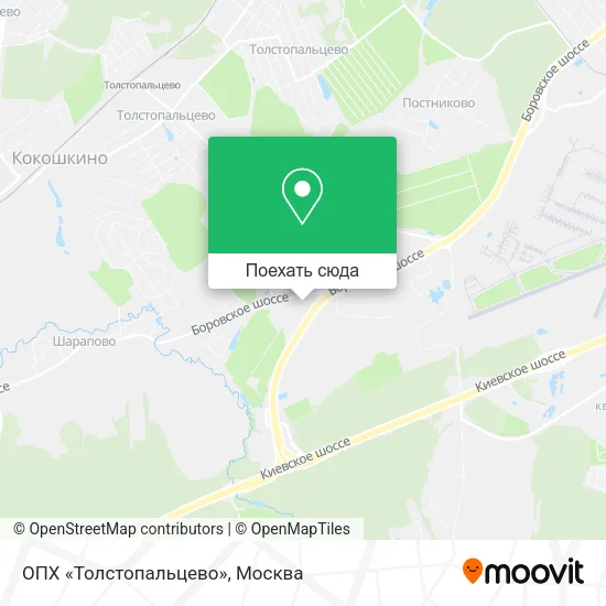 Карта ОПХ «Толстопальцево»
