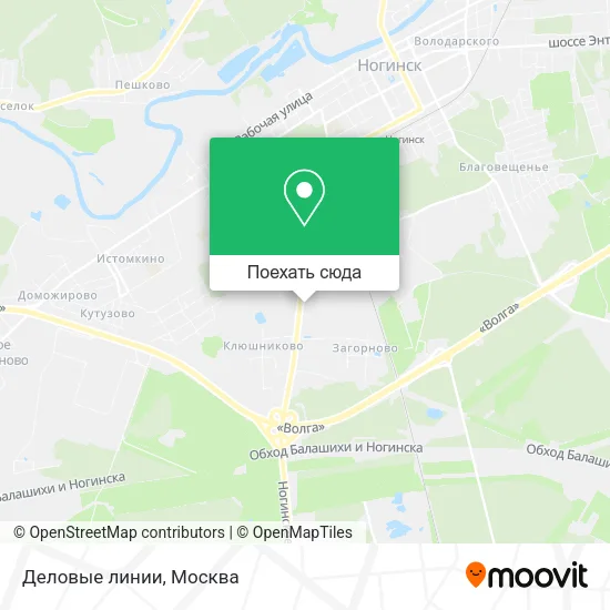 Карта Деловые линии