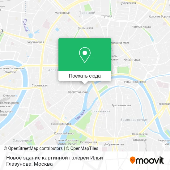 Карта Новое здание картинной галереи Ильи Глазунова