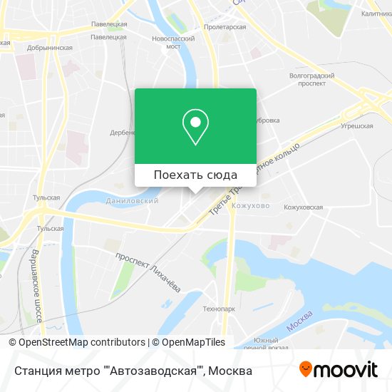 Карта Станция метро ""Автозаводская""