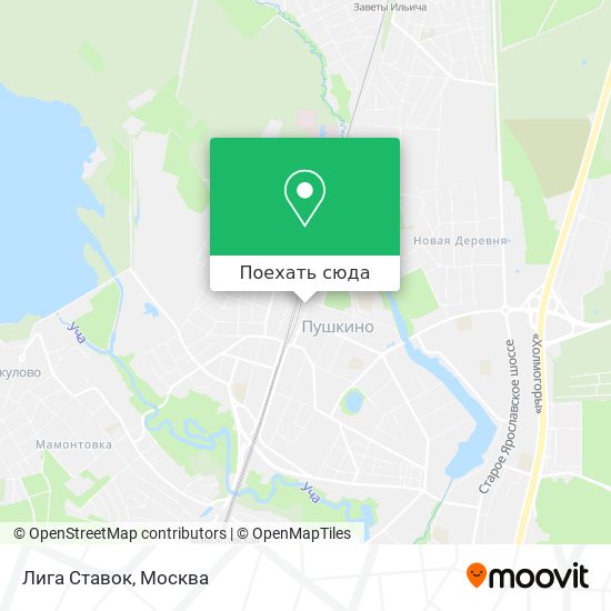 Карта Лига Ставок