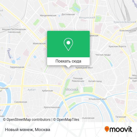 Карта Новый манеж