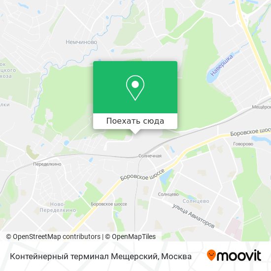 Карта Контейнерный терминал Мещерский