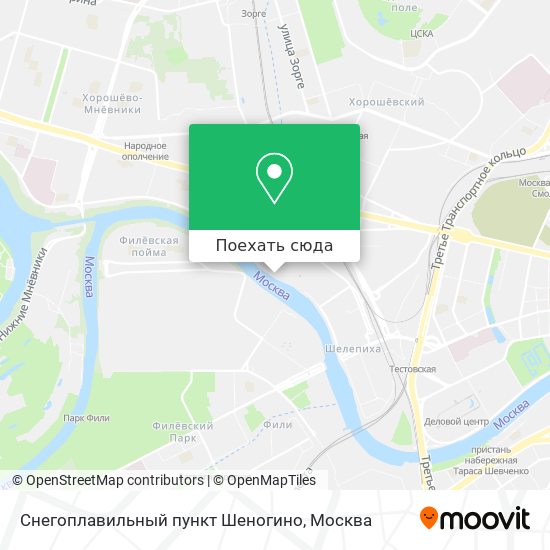 Карта Снегоплавильный пункт Шеногино