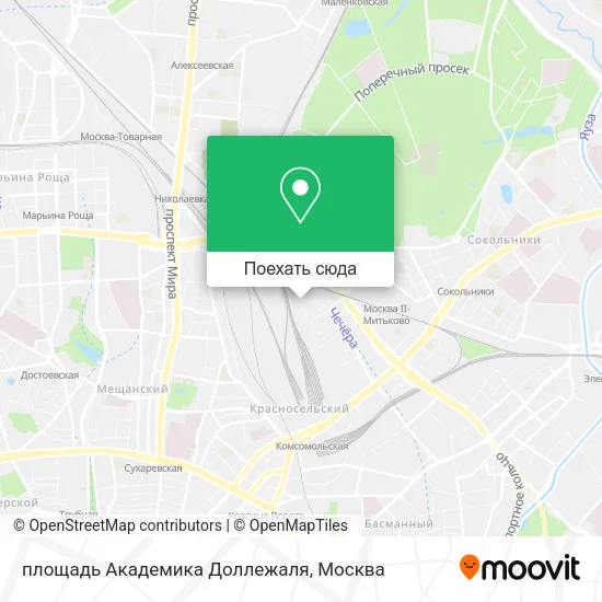 Карта площадь Академика Доллежаля