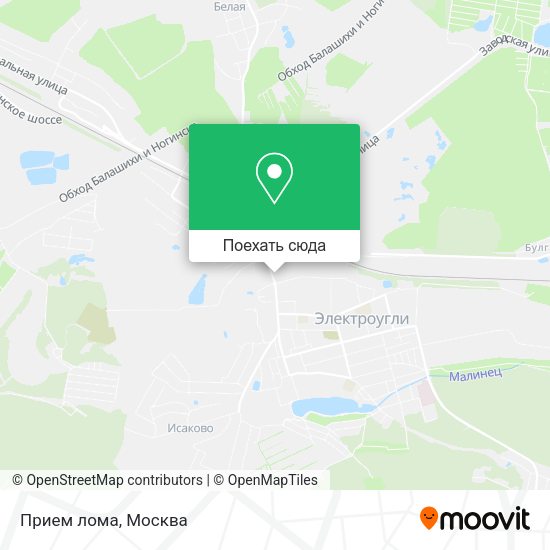 Карта Прием лома