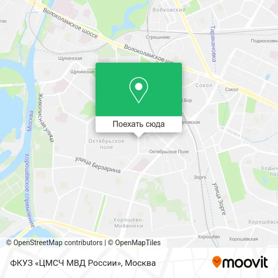 Карта ФКУЗ «ЦМСЧ МВД России»