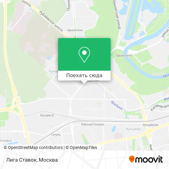 Карта Лига Ставок