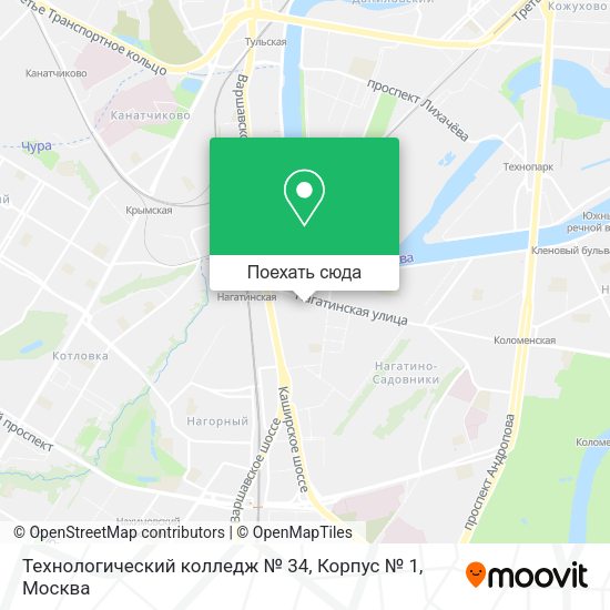 Карта Технологический колледж № 34, Корпус № 1