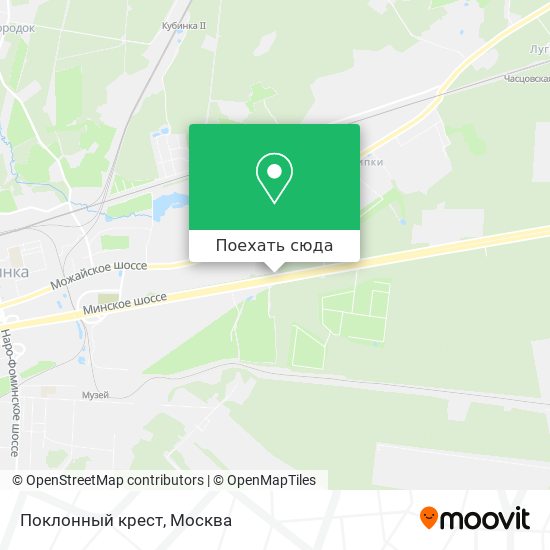 Карта Поклонный крест