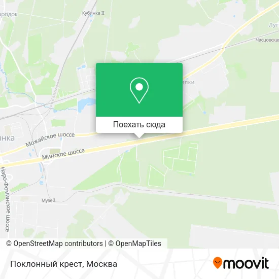 Карта Поклонный крест