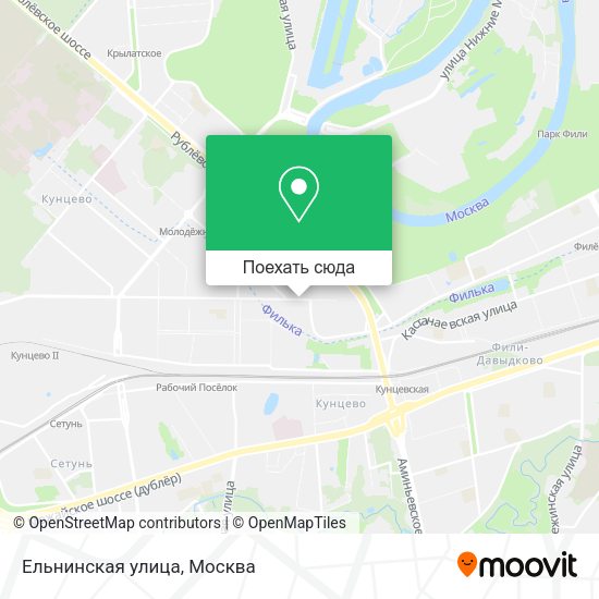Карта Ельнинская улица