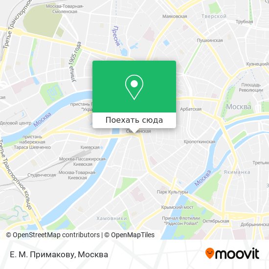 Карта Е. М. Примакову