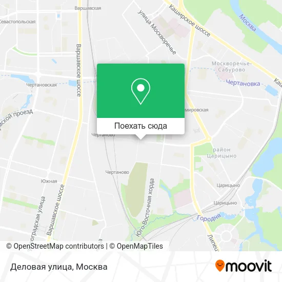 Карта Деловая улица