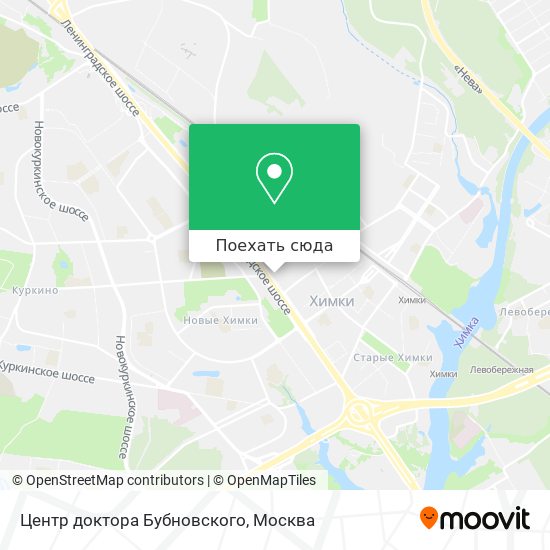 Карта Центр доктора Бубновского