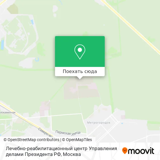 Карта Лечебно-реабилитационный центр Управления делами Президента РФ
