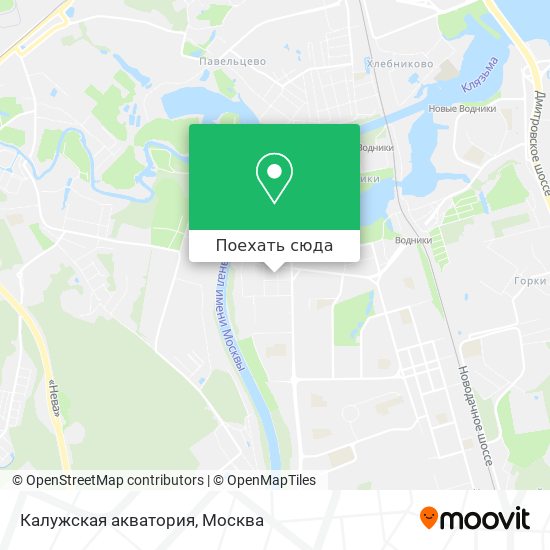 Карта Калужская акватория