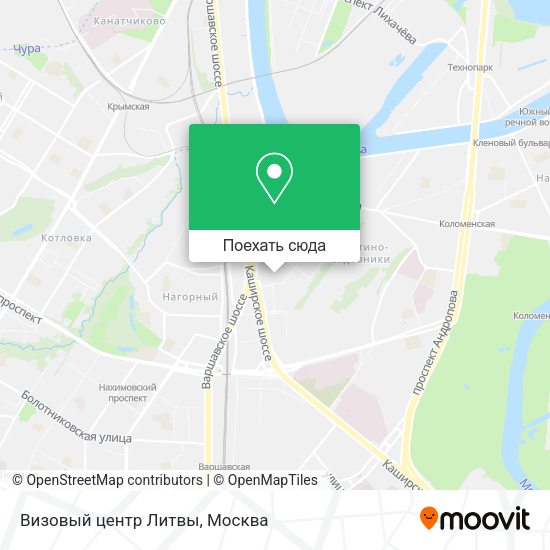 Карта Визовый центр Литвы