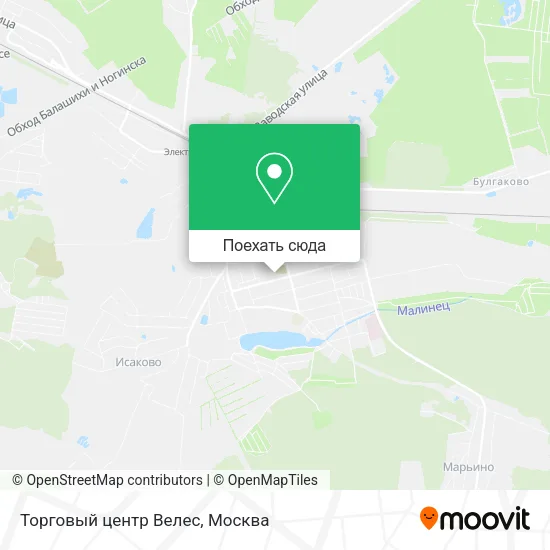 Карта Торговый центр Велес