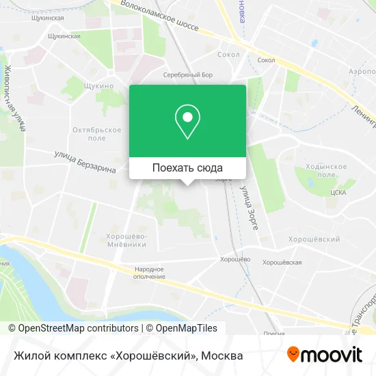 Карта Жилой комплекс «Хорошёвский»