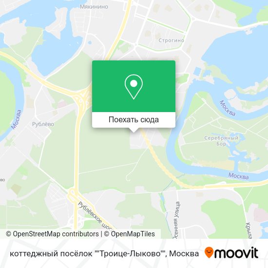 Карта коттеджный посёлок ""Троице-Лыково""