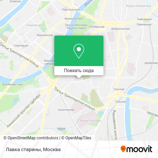 Карта Лавка старины