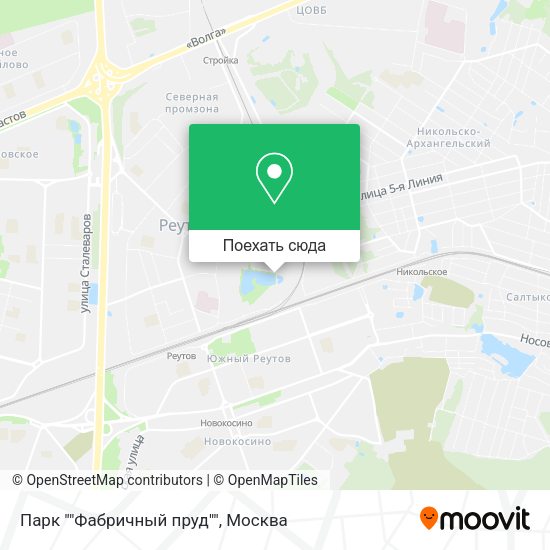 Карта Парк ""Фабричный пруд""