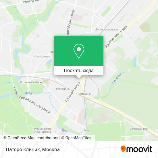 Карта Патеро клиник